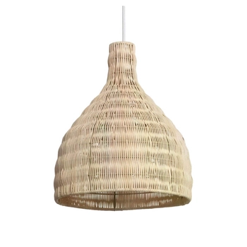 Lampa wisząca Boho ABR-LW8-BH-E27 Abruzzo ratan nad stół beżowa