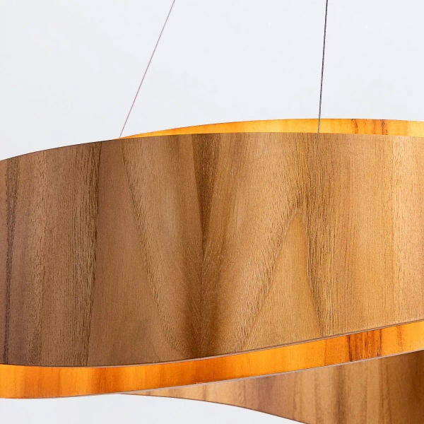 Zwieszana lampa Horizon QN-HORIZON-RING-LED-80-TEAK LED 58W 3000K brązowy