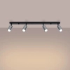 Lampa sufitowa na listwie Winx SL.1371 Sollux tubki chrom czarny