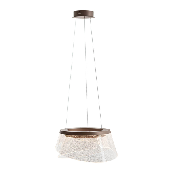 Wisząca lampa Foren PND-59178-47W-3K Italux LED 47W 3000K brązowy przezroczysty