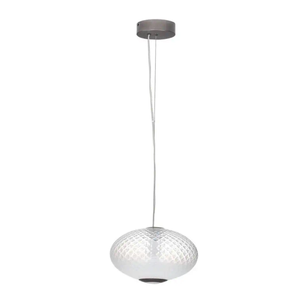 Lampa wisząca nad wyspę CORVELA LE45176 LED 12W 3000K szklana szara