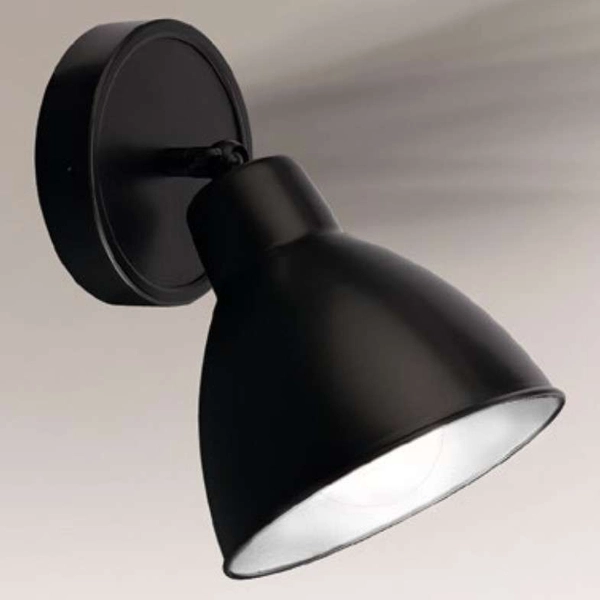 Kinkiet LAMPA ścienna DAISEN 4483 Shilo metalowa OPRAWA regulowana czarna