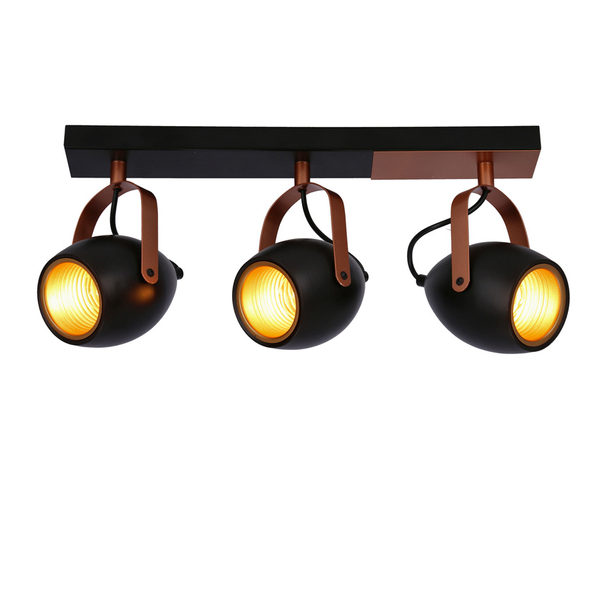 Potrójna lampa sufitowa Anica 93-82589 Candellux regulowana czarna