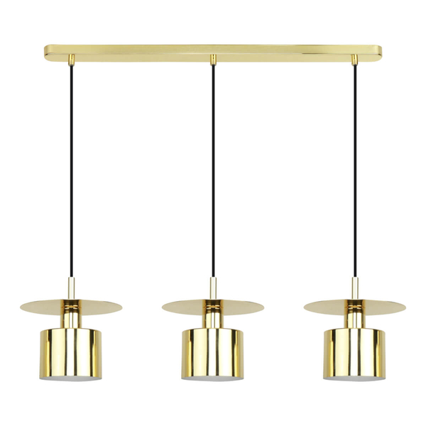 Potrójna lampa zwisowa do jadalni Sarda A8183-3A Zumaline metalowa złota