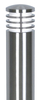 Lampa zewnętrzna stojąca GZ-SANDBANKS-B Garden Zone metal srebrna