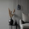 Industrialna lampa wisząca Nilo LP-0110/1P BK do salonu czarny