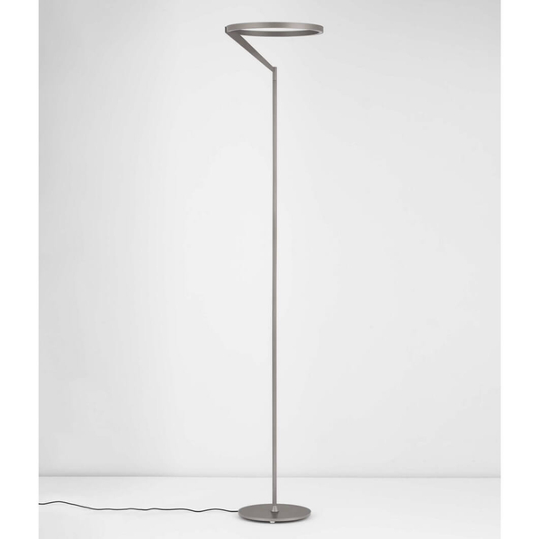 Pierścieniowa lampa stojąca ZUDANEZ LE44780 LED 26W 3000K do salonu szara