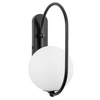 Lampa kulista ścienna Koban KOD12000 na korytarz kula ball biała czarna
