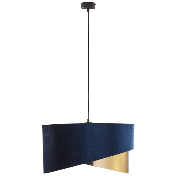 Lampa wisząca ścięta Tercino 6434 TK Lighting salonowa granatowa złota