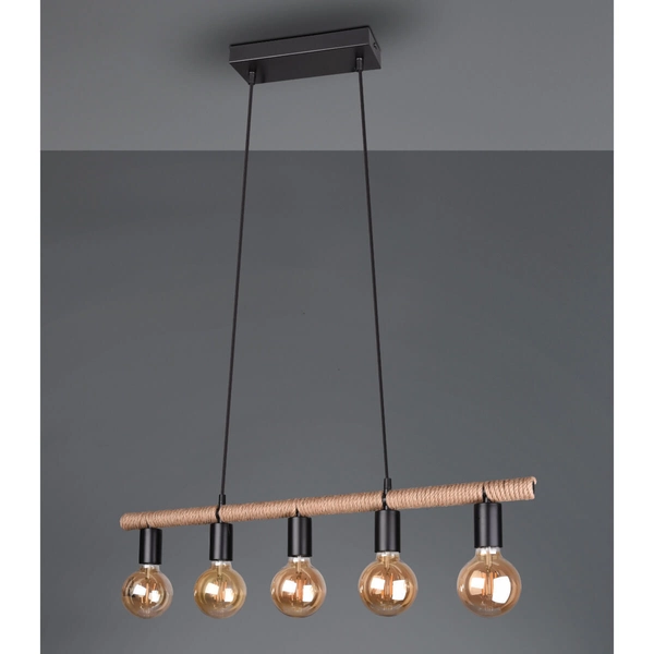 Zwieszana lampa Einar R30605032 RL Light japandi eco brązowy czarny