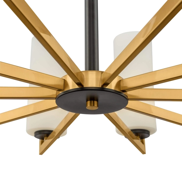 Zwisowa lampa Fortano MOD089PL-10BS szklana mosiądz