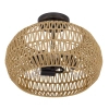 Lampa sufitowa do sypialni Casablanca QZ-CASABLANCA-3SF-PBZ brązowy