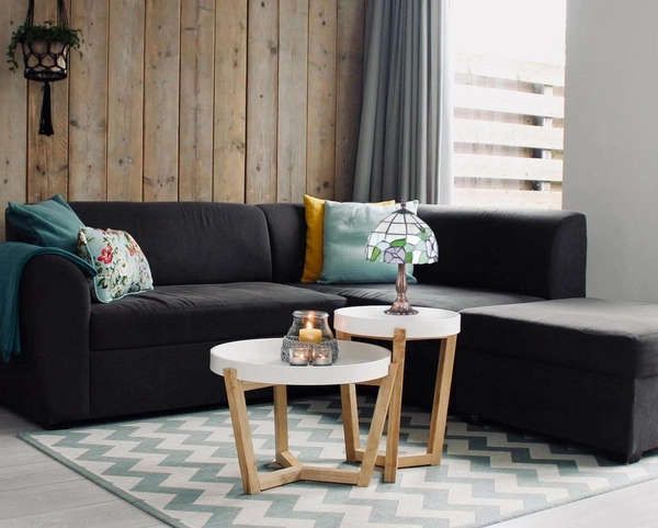 Stojąca lampa Teco K-G08529 do sypialni szkiełka multikolor