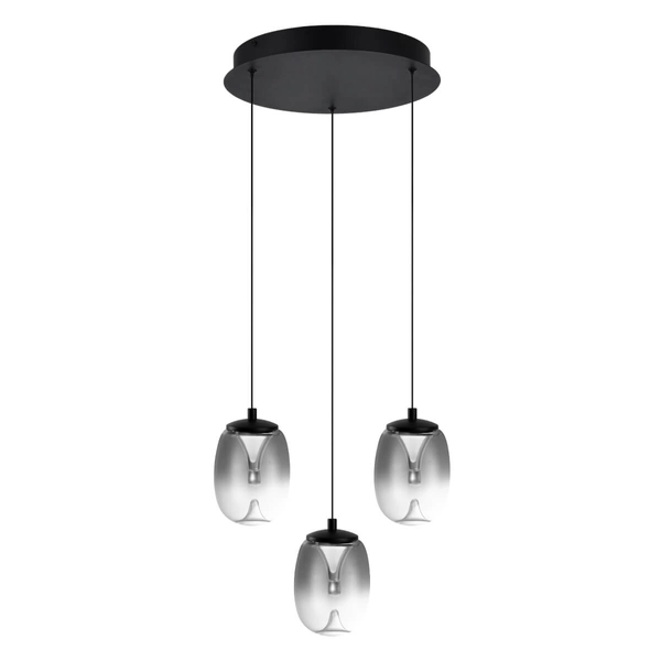 Loftowa lampa wisząca PAMELA AZ6268 LED 15W 3000K przydymiona czarna