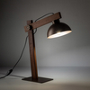 Nocna lampka do sypialni Oslo 5788 ekologiczna drewniana brązowa