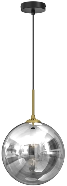 Wisząca lampa kulista Reflex MLP8414 przydymiona złota