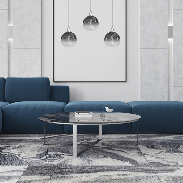 Wisząca lampa Monte MLP8322 Milagro szklane kule przydymione srebrne