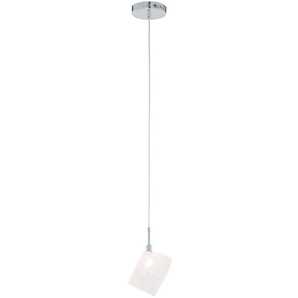 LAMPA wisząca ZEN MD13026003-1A Italux szklana OPRAWA zwis kwadratowy biały chrom