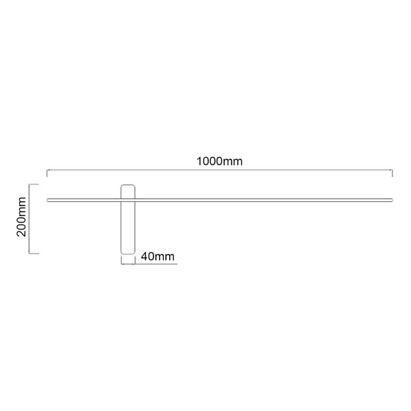 Ścienna lampa do biura Bene Parette kinkiet LED 10,5W 3000K czarny