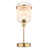 Stołowa lampka glamour GORLEY 15698TM szklana na komodę złota