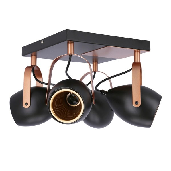 Plafon regulowany Anica 98-83128 Candellux metalowy czarny miedziany