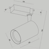 Sufitowa lampa 1-fazowa Vuoro TR003-1-15W3K-S-B LED 15W 3000K czarny