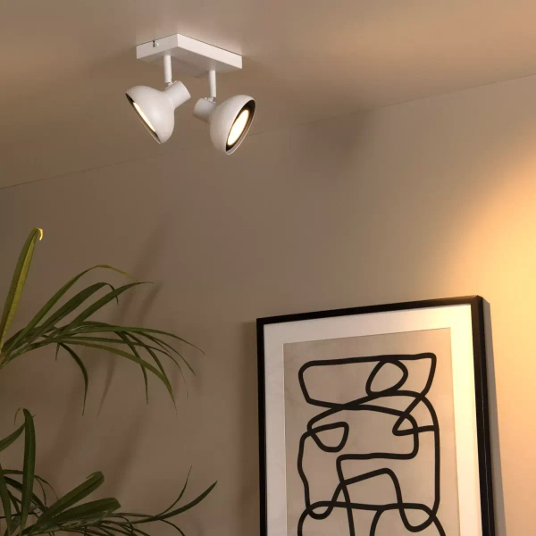 Regulowana lampa sufitowa SENSAS 30997/02/31 Lucide metalowa biały