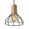 Wisząca LAMPA loftowa MODERNO LP-1221/1P S BK E27 Light Prestige skandynawska OPRAWA druciany ZWIS hygge czarny brązowy