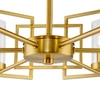 Lampa wisząca metalowa oprawa zwis na łańcuchu złoty BOWI OUTLET