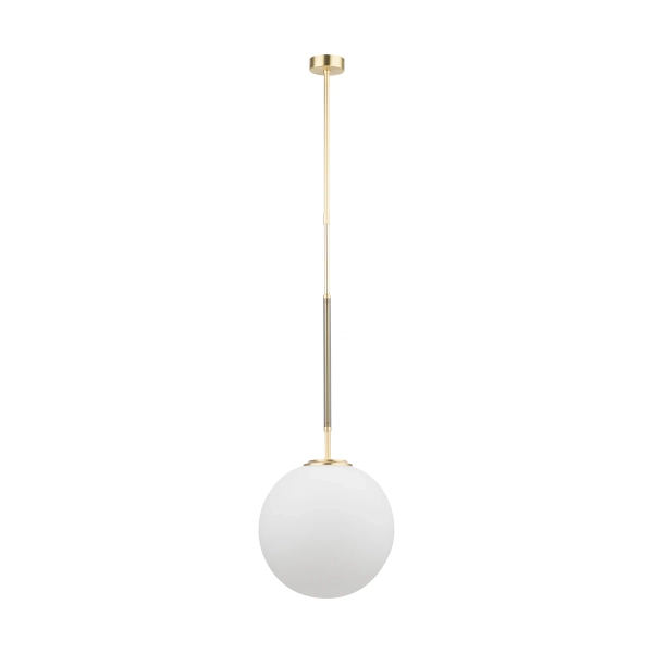 Kulista wisząca lampa nad stół Ultimo ULT-ZW-1 (ZM) 250 biała złoty mat
