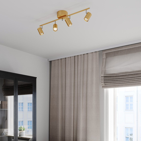 Sufitowa lampa regulowana Correct 4200720-6501 metalowe tuby różowe złoto