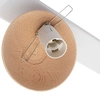 Skandynawska LAMPA sufitowa SFERA WOOD MLP5427 Milagro loftowa OPRAWA plafon szklane kule białe drewno
