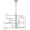 Wisząca lampa salonowa sticks Sola ST-5020-12 Step szklane kule chrom