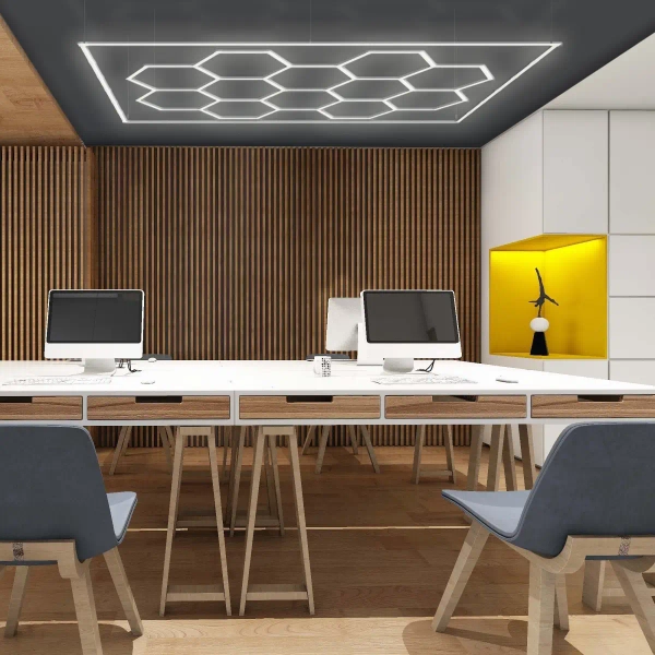 Garażowa lampa sufitowa Geometric LP-0209/2C 4K LED 4000K IP44 biały