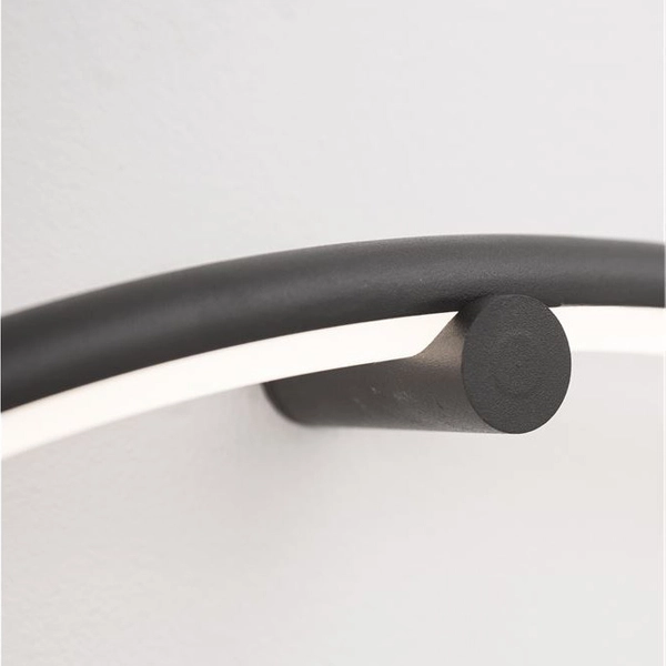 Ścienna lampa pierścień CHINU LE41607 LED 18W 3000K metalowy czarny outlet