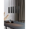 Jadalniana lampa wisząca Tilo 2410483003 tuby drewniane czarne