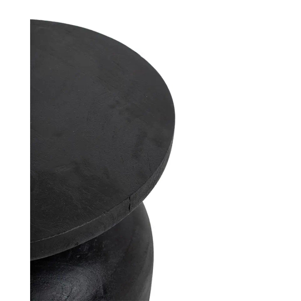 Stolik kawowy BISATO MM001501100323 czarny drewniany do salonu 35cm