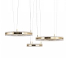 Lampa wisząca ARKADIA ST-6376-40+60+80 złota LED 95W 3000K ringi