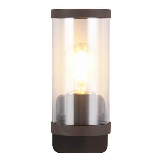 Elewacyjna lampa tuba Bonito R21596124 IP44 brązowy