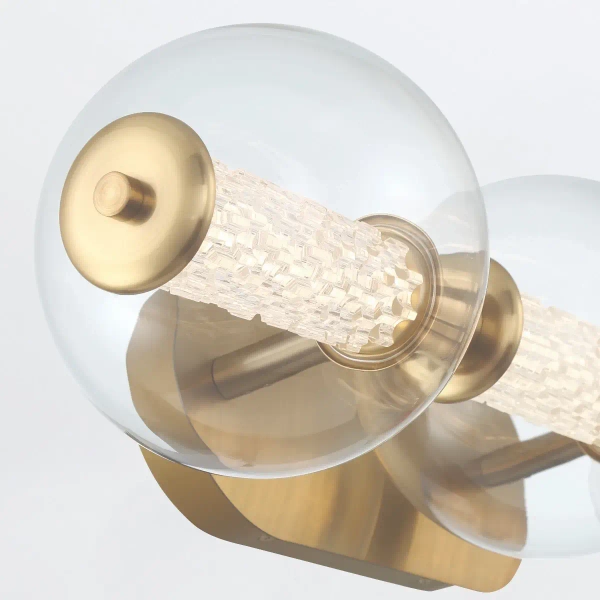 Kinkiet ścienny bubble Atomo QN-ATOMO-3W-BG LED 13W 3000K IP44 złoty