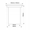Lampka wpustowa do ogrodu Solte 6929 SuperLED IP55 czarna chrom mat