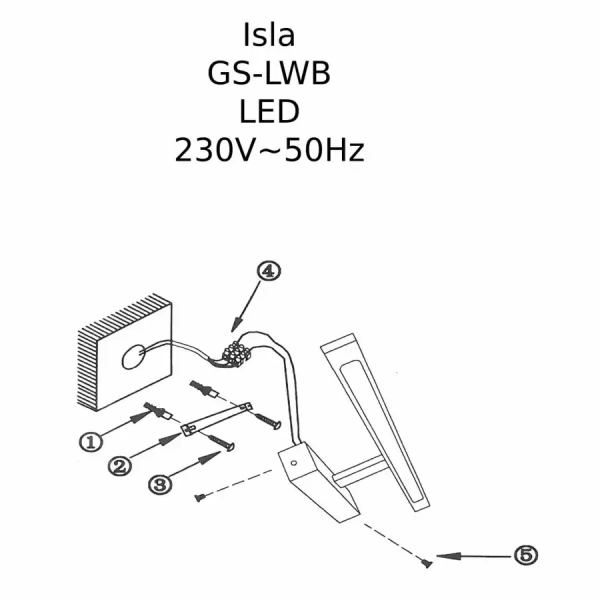Ścienny kinkiet Isla GS-LWB-20W GOLD CCT LED 20W 3000-6000K IP44 złoty