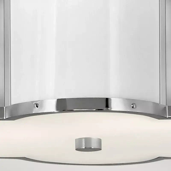 Szklana lampa sufitowa CHANCE QN-CHANCE-SF-S-PN polerowany nikiel