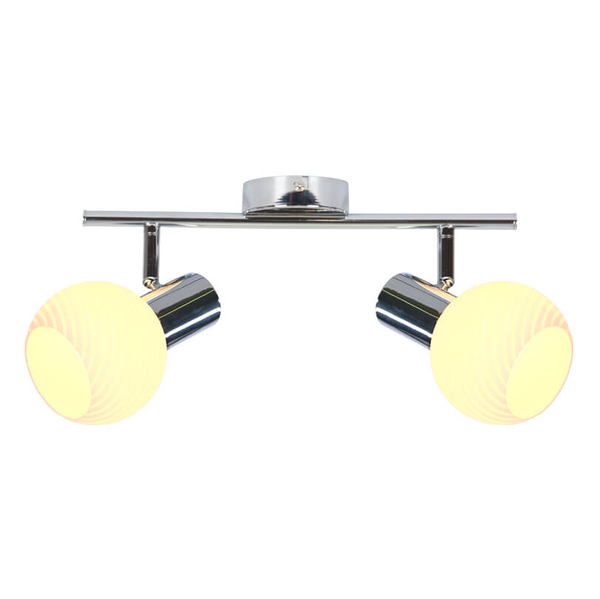 Przysufitowa lampa jadalniana Turno 92-94202 chrom biała