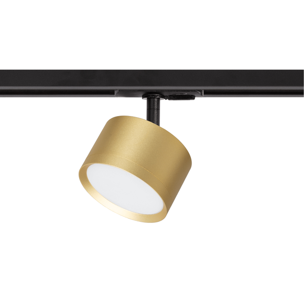 Okrągła lampa sufitowa Cyklop ML1199 do szyny jednofazowej złoty