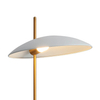 Marmurowa lampa stojąca Vilai TB-203342-1-WH Italux LED 4W 3000K biała złota