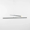 Wisząca lampa metalowa TUBO 1072L4 nad wyspę tuba chrom