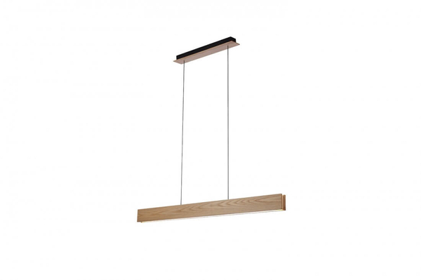 Drewniana lampa wisząca Laria listwa LED 50W 3000k ekologiczna