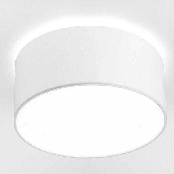 Sufitowa LAMPA okrągła CAMERON 9687 Nowodvorski plafon abażurowy tuba szara