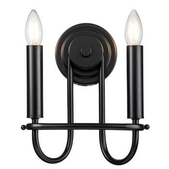 Kinkiet na ścianę Capitol Hill KL-CAPITOL-HILL2-BLK świecznikowy czarny